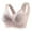 5-Pink, variant on YWDJ Lounge Bras for Women Plus Size Closure in Back Bras No Wire Sleep Bras Wide Strap Full Coverage Push up Wrap Comfy Bras Padded Plus Size Lace Bras Solid Lounge Bras Beige 3XL