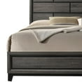 thumbnail image 4 of Erica King Size Bed, Gray and Black Wood Finish, Panel Style Headboard, 4 of 6