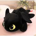 thumbnail image 2 of Furia Nocturna Night Fury Chimuelo Dragón Peluche 40cm Xtellar Negro, 2 of 4