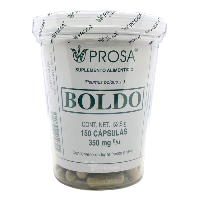 Boldo Prosa 150 cápsulas de 350 mg Prosa PROSABOLDO
