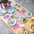 thumbnail image 3 of Joyfy 145 Pcs Mermaid Party Supplies for Kids Birthday with Banner 24 Serves Disposable Tableware Set with Plates, Cups, Napkins & Cutlery, Mermaid Birthday Party Decoration for Girls, 3 of 9