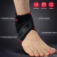 thumbnail image 3 of GHSDFBB Attelle de Soutien pour Cheville, Sangle Protectrice Ajustable contre l'Entorse de la Cheville, Enveloppe de Compression Stabilisatrice contre les Entorses et l'Arthrite, Manchon de Pied pour le Soulagement de la Douleur pour la Récupération après Blessures de Sport de Basketball, 1 Pce, 3 of 6
