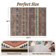 thumbnail image 5 of SIXHOME 8'x10' Tribal Geometric Area Rug Large Indoor Carpet for Living Room Bedroom Dining Room Boho Decor Green, 5 of 6