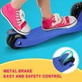 thumbnail image 4 of Leeten 3 Wheels Scooter for Kids 3 - 10, Kick Training Scooter for Boys Girls, with 4 Adjustable Height, Blue, 4 of 6