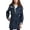 Dark Navy, variant on URBAN REPUBLIC Girls Rain Jacket - Lightweight Slicker Shell Vinyl Anorak Windbreaker for Kids (7-16)