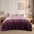 thumbnail image 2 of Regency Heights King Size Comforter Set, Fluffy Bubble Plush Comforter Set, 3-Piece Bedding Set, Mauve Ombre, 2 of 10