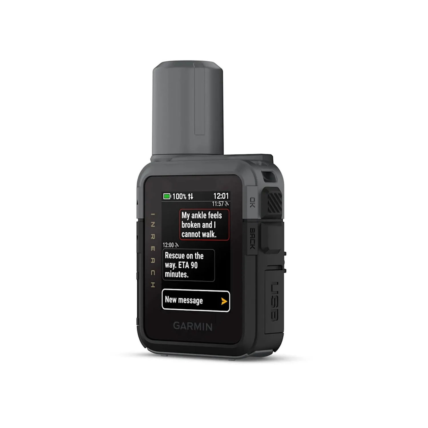 Garmin inReach Mini 3 Compact SOS Satellite Communicator with Color Touchscreen with Nano Hard Case Bundle