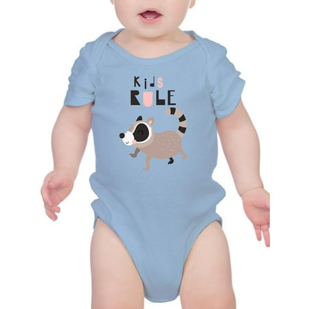 

Kids Rule Raccoon Bodysuit Infant -Image by Shutterstock 24 Months