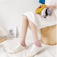 thumbnail image 4 of Cute Kawaii Solid Color Big Eyes Girls Cotton Rabbit Sock College style Socks Female Hosiery Casual Socks BLACK, 4 of 8