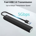 thumbnail image 3 of USB 3.0 HUB Dock Adapter Multi USB Splitter 5Gbps 7 Ports USB Expander Ndcxsfigh Para estrenar, 3 of 7