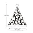 thumbnail image 3 of KLL Christmas Hats for Adults Plush Cartoon Penguin Print Santa Hat Xmas Fluffy Santa Claus Hat for Women Men, 3 of 6
