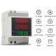thumbnail image 2 of Medidor de energía monofásico Voltímetro Amperímetro DIN AC80-300V 100A, Medidor de electricidad Monofásico Vatímetro LCD Medidor intermedio Factor de voltaje KWh Medidor de consumo esquí esquí Gafas de esquí, 2 of 5