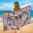 thumbnail image 6 of XYZCANDO Flowers Pattern Design Car Seat Cover Towel Breathable for Beach Workout, Long-Lasting Sweatproof Seats Protectors Washable, 6 of 11