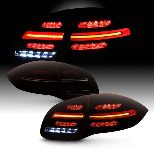 For 20112014 Porsche Cayenne 958 LED Sequential Signal Red Smoked Tail