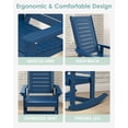 thumbnail image 4 of Pipopa Outdoor Rocking Chair Set of 2,HDPE All Weather Patio Rocker for Lawn,Porch,Garden,Blue, 4 of 9