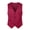 Wine Red, variant on Joernso Simple Solid Color Men Suit Vest Slim Fit V-neck Sleeveless Single Breasted Leisure Party Bar Banquet Dress Waistcoat Workwear