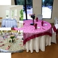 thumbnail image 4 of Efavormart Pink Organza Square Tablecloth Overlay 60"x60" Square Tablecloth Cover For Wedding Party Event Banquet, 4 of 4