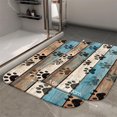 thumbnail image 2 of 1pc Wooden Plank with Pet Paw Absorbent Non-Slip Bathroom Thickened Flannel Rug Decor,Soft,Quick Drying,Suitable For Indoor/outdoor Use,Bathrooms,Bedrooms,Kitchens,Terrace,Laundry Rooms,16"x24", 2 of 9