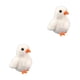 thumbnail image 3 of Bewildely Animal de peluche de juguete animales de peluche animales de granja decoración del hogar para niños regalos pollo blanco 2piezas pollo blanco 14 cm, 3 of 6