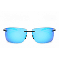 thumbnail image 2 of Men's and Women's Polarized Rimless Sunglasses Ice Blue, 2 of 5
