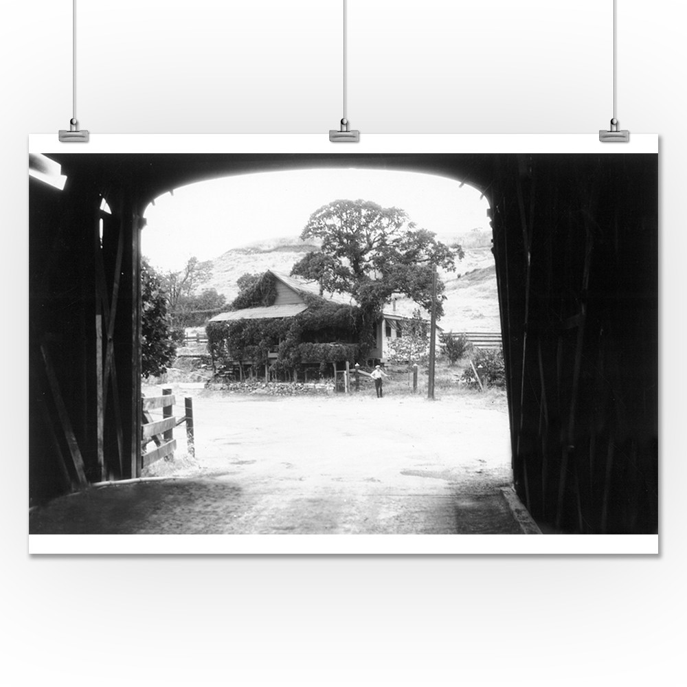 Knights Ferry, California View of Old Stone Cottage at Idlewild