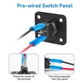 thumbnail image 3 of Panneau d'Interrupteur à Bascule, Interrupteur Rond ON/OFF 12V 20A SPST avec LEDs Bleues et Rouges pour Voiture, RV, marine, 3 of 5