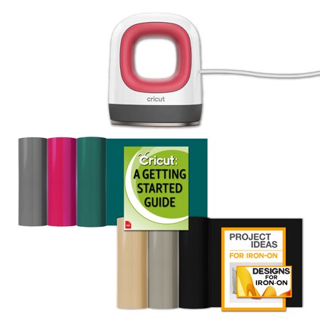 Cricut Easy Press Mini, Raspberry Heat Press Machine with Iron-On Sampler Rolls