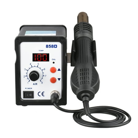 

Tomshoo Brushless Hot Air Rework Station Digital 100℃-480℃ (212℉-896℉) Adjustable Air 700W Portable Electric Desoldering for BGA PLCC Electronics PCB Heat Shrinkage Drying
