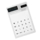 thumbnail image 1 of Calculadora solar con diseño único de panel táctil transparente (blanca), 1 of 7