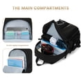 thumbnail image 6 of Smicure Travel Backpack for Men and Women, Water Resistant College Bookbag, Lightweight School Carry On Back Pack,black, 6 of 9