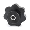 thumbnail image 2 of M8 Female Thread Screw On Plastic Clamping Star Knob Black, 2 of 4