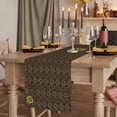 thumbnail image 2 of Table Runners 48 Inches Long Dress Scarves, Brown Golden Floral Farmhouse Kitchen/Dining Table Runner, Short Coffee Tablerunners, Modern Abstract Art Spring Flowers 13x48 Inch, 2 of 9