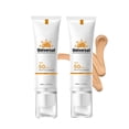 thumbnail image 1 of Protector solar facial con color SPF 50, 50 ml, x2, tamaño de viaje, protección UV, 1 of 9