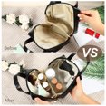 thumbnail image 2 of Unique Bargains Portable Makeup Bag Large Capacity Travel Makeup Pouch with Handle Black, 2 of 7