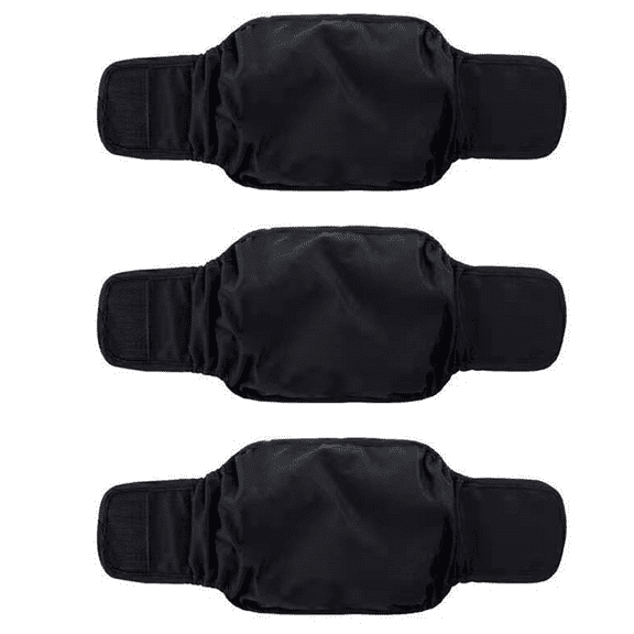 3 Pack Male Dog Diaper Wrap, Washable Puppy Belly Bands, Super-Absorbent and Comfortable