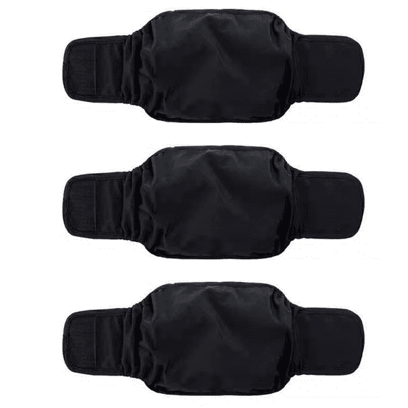 3 Pack Male Dog Diaper Wrap, Washable Puppy Belly Bands, Super-Absorbent and Comfortable