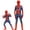 Cosplay, variant on 2026 New Halloween Spide Cosplay Costume, Hero Full Bodysuit Costume Set, Cosplay Set Include Jumpsuit with Hood, Unisex Halloween Outfits, 100(2-3 Years)