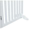 thumbnail image 4 of TRIXIE 4-Panel Foldable Wood Freestanding Pet Gate, Walk Thru Door, Expands to 80", White, 4 of 7