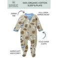 thumbnail image 3 of Honest Baby Clothing Organic Cotton Baby Boy/Girl Sleep N Play, Sizes Newborn-9 Months, 3 of 7