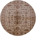 thumbnail image 1 of Ahgly Company Machine Washable Indoor Round Industrial Modern Sienna Brown Area Rugs, 6' Round, 1 of 7