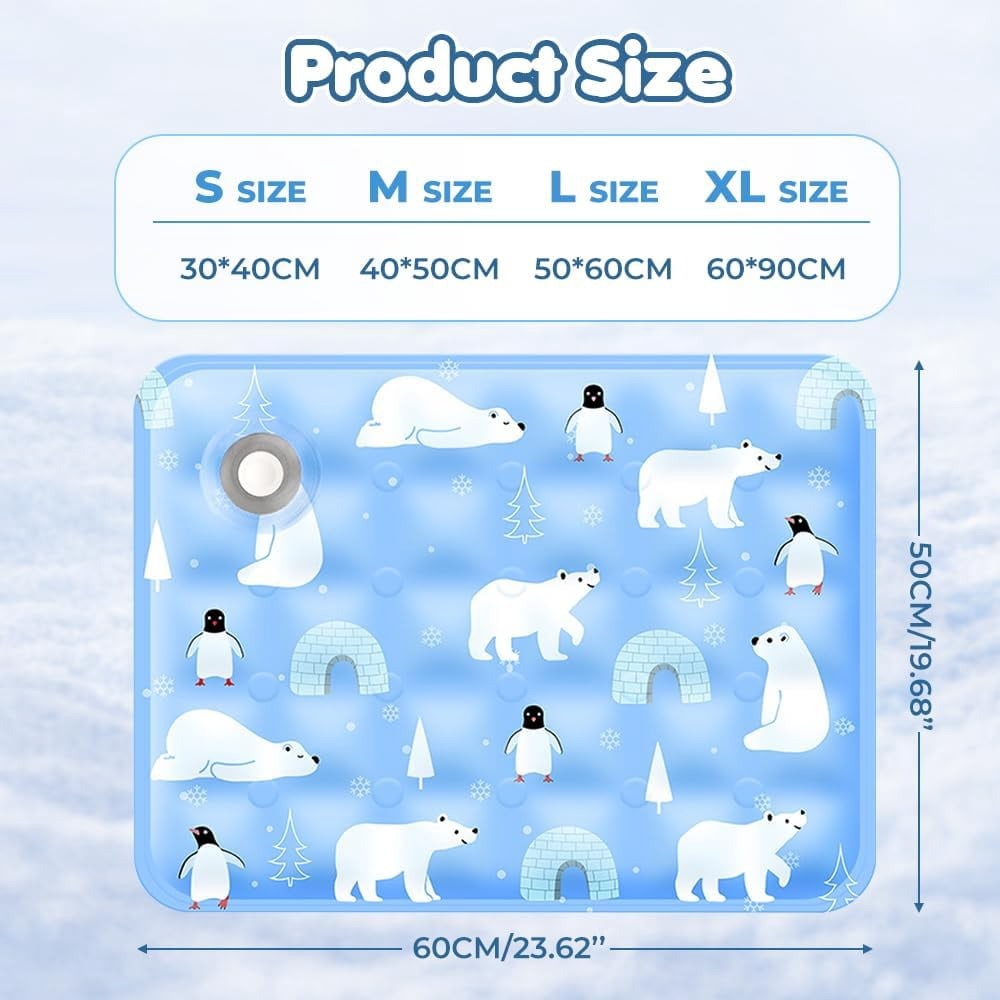120*70cm Dog Cooling Mat, 2026 New Summer Pet Mats, Portable Pet Cooling Pad for Travel, Washable Gel Coolings Mat for Dogs and Cats Indoor Outdoor, Reusable Chill Pad Suitable for All Pets