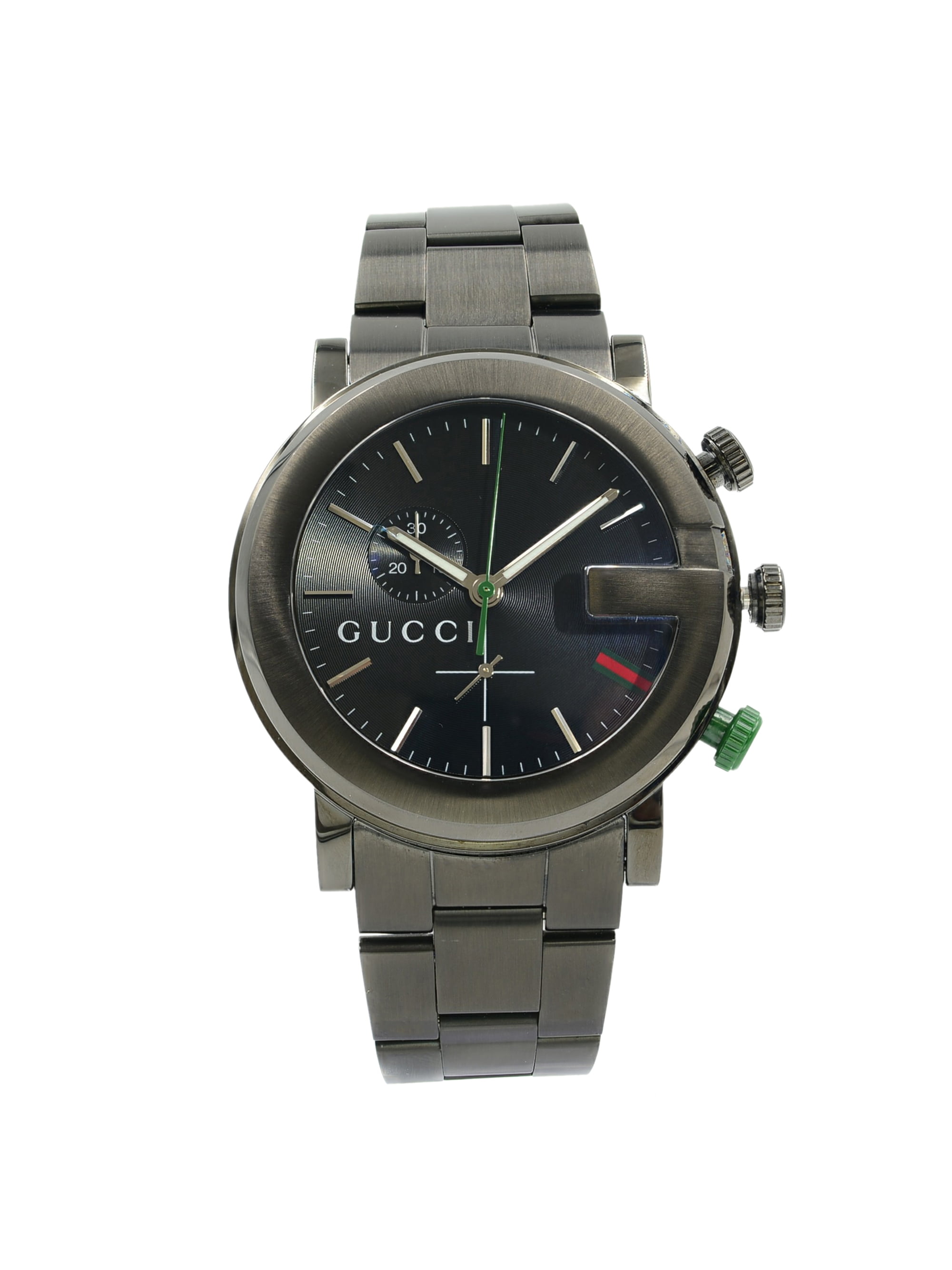 Gucci G-Chrono Black Dial PVD Stainless 