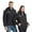 Black, variant on Cadancy Heated Jacket Men Women 8 Heating Zones USB Rechargeable Washable Detachable Hood Jackets Zip Up Long Sleeve Print Winter Warm Coats Snow Outdoor Thermal Coat Unisex