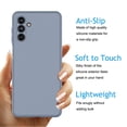 thumbnail image 6 of Njjex Liquid Silicone Case for Samsung Galaxy A13 5G;Shockproof Anti-Fingerprint Anti-Scratch Slim Thin Soft Gel Rubber Case for Samsung Galaxy A13 5G (6.5 inch;2021);Gray, 6 of 6