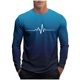 thumbnail image 2 of Amzcrzy Sudadera Para Hombre, Moda Informal, Camiseta Deportiva Con Estampado Para Hombre, Blusas De Manga Larga Y Cuello Redondo, Camisas Azul Cielo, L, 2 of 5