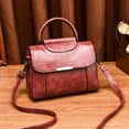 thumbnail image 2 of Lispipm Small Top Handle Satchel for Women Leather Crossbody Shoulder Bags Mini Purses Ladies Elegant Handbags for Travel Shopping Pink, 2 of 3