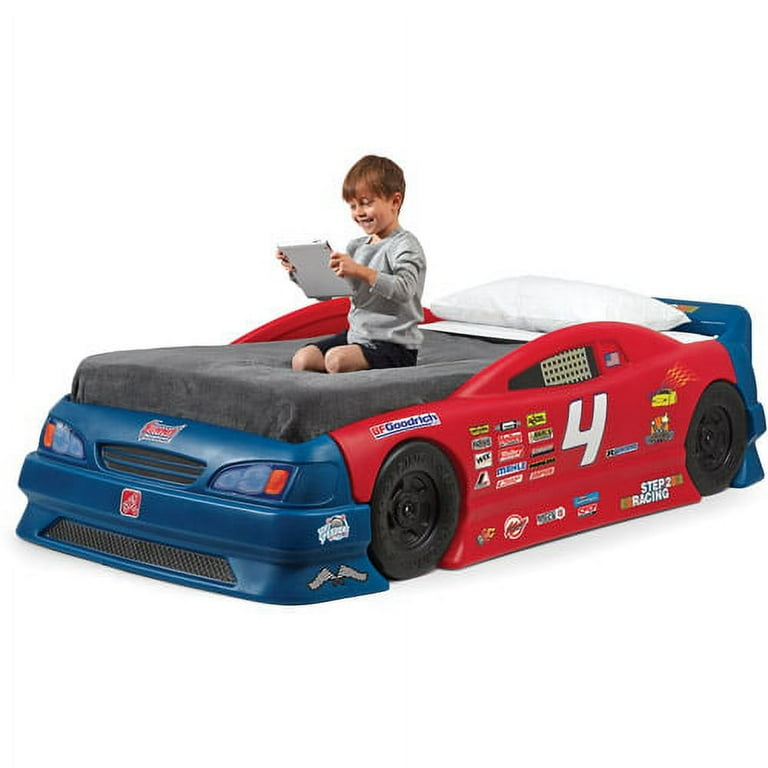 Step2 Hot Wheels Convertible Toddler-to-Twin Bed, Red 