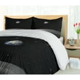 thumbnail image 5 of Ambesonne Earth Duvet Cover Set, Planet Earth from Moon, 2-Calking, Black Grey Blue, 5 of 7