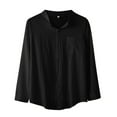 thumbnail image 4 of Chemise à Manches Longues à Col Montant pour Homme Chemise à Col Montant à Poitrine Simple, 4 of 5
