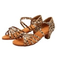 thumbnail image 2 of Cathalem Women's Fashionable Soft Sole Comfortable Non Slip Latin Dance Shoes Rose Gold 39, 2 of 5